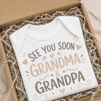 Body Para Bebé Traje de Abuela Abuelo Nos Vemos Pronto