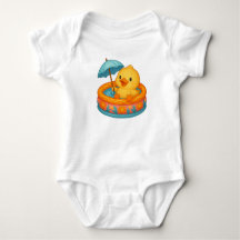 Traje de baño de patito para bebé