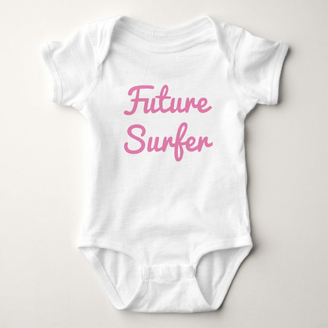 Body Para Bebé Traje de baño para bebé Future Surfer (Anverso)
