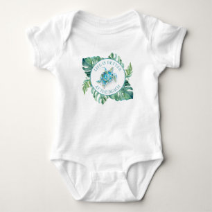 Body Para Bebé Traje de baño tropical de tortuga marina para bebé