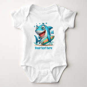 Body Para Bebé Traje de baño unisex genial para playa agregar tex