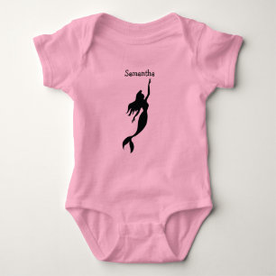 Body Para Bebé Traje de Bautizo de Sirena para Cumpleaños