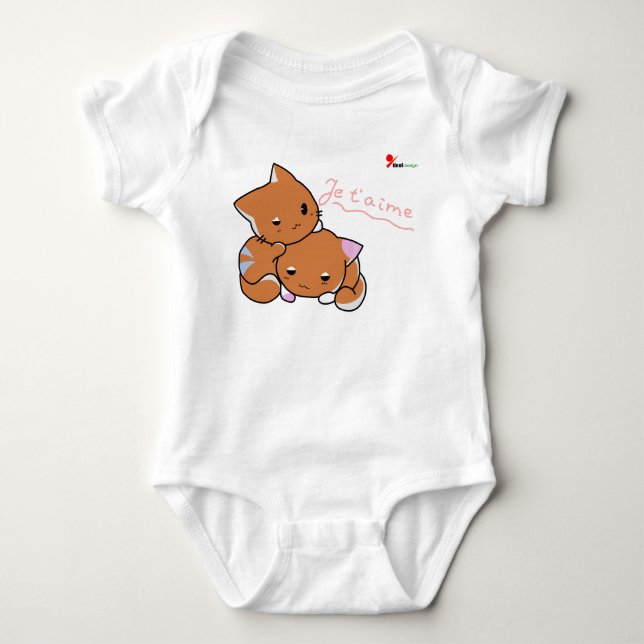 Body Para Bebé Traje de bebé adorablemente lindo (Anverso)