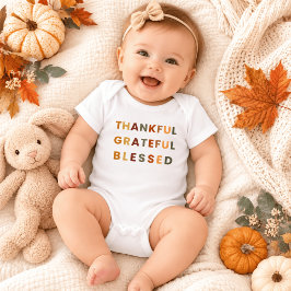 Body Para Bebé Traje de bebé agradecido bendito - Otoño