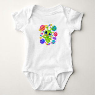 Body Para Bebé Traje de bebé alienígena kawaii lindo