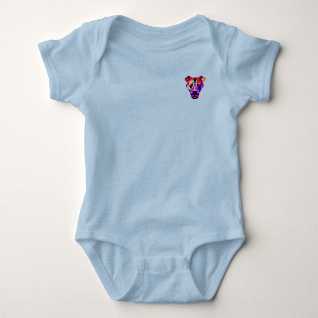 Body Para Bebé Traje de bebé azul bebé de Alexander's Dog bolsill (Anverso)
