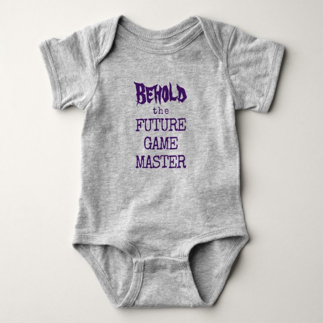 Body Para Bebé Traje de bebé Behold the Future Game Master Baby (Anverso)