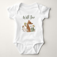 Traje de bebé Boho Woodland Fox Wild One