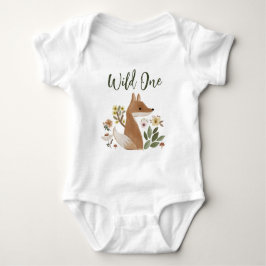 Body Para Bebé Traje de bebé Boho Woodland Fox Wild One 