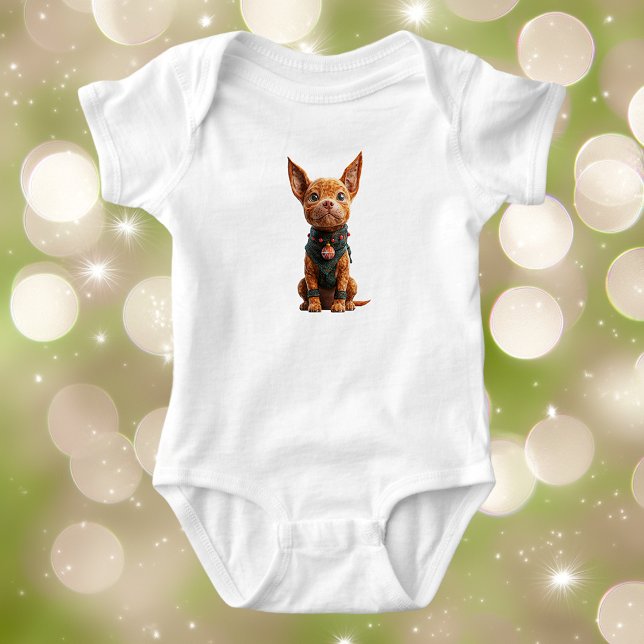 Body Para Bebé Traje de bebé "Buen perro de Navidad" (Subido por el creador)