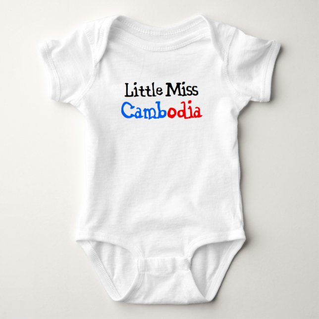 Body Para Bebé traje de bebé cambodiana little miss (Anverso)
