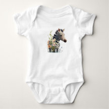 Traje de bebé cebra lindo safari animal