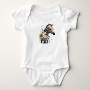 Body Para Bebé Traje de bebé cebra lindo safari animal
