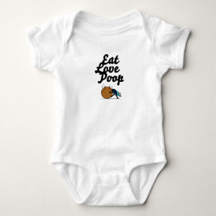 Body Para Bebé traje de bebé come amor caca