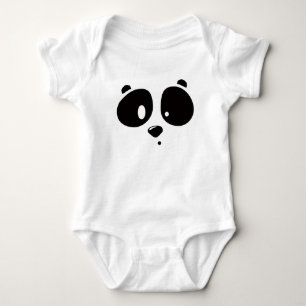 Body Para Bebé Traje de bebé con cara de panda minimalista adorab