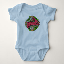 Body Para Bebé Traje de bebé con dragón floral adorable