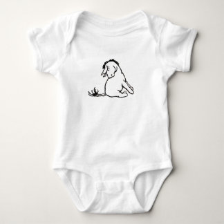 Body Para Bebé Traje de bebé con Eeyore mirando su cola