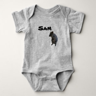 Body Para Bebé Traje de bebé con el nombre Sam y quokka australia