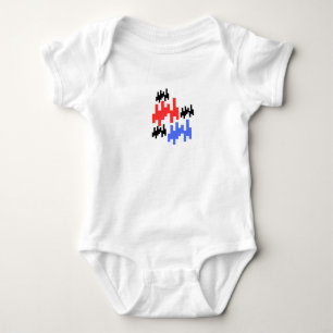 Body Para Bebé Traje de bebé con estampado de alienígena pixelado