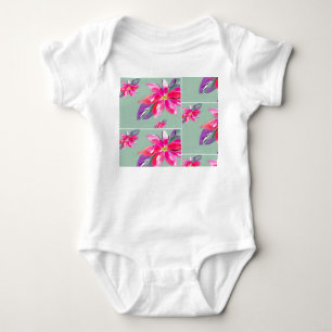 Body Para Bebé Traje de bebé con flores bonitas