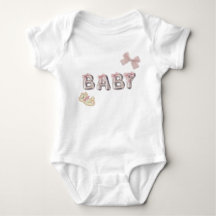 Traje de bebé con lazo estético adorable | Uno de 