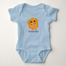 Body Para Bebé Traje de bebé con nombre personalizado de monstruo