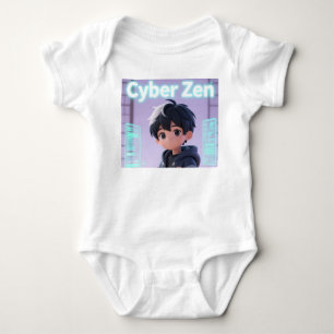 Body Para Bebé Traje de bebé Cyber Zen 3D Anime Chico Futurista
