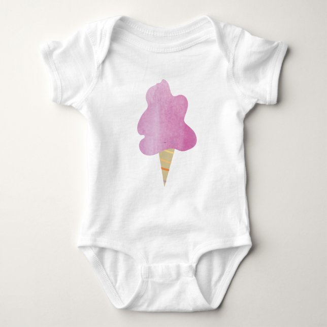 Body Para Bebé Traje de bebé de algodón de azúcar pastel dibujado (Anverso)