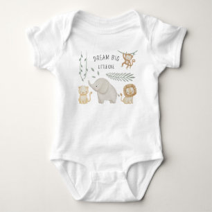 Body Para Bebé Traje de bebé de animales de la selva safari perso