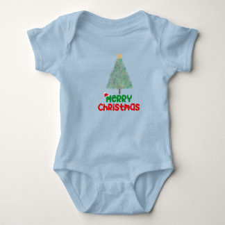 Body Para Bebé Traje de bebé de árbol de Navidad alegre lindo