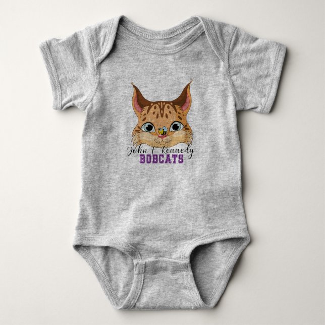 Body Para Bebé Traje de bebé de Bobcat (Anverso)