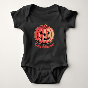 Body Para Bebé Traje de bebé de calabaza Feliz Halloween