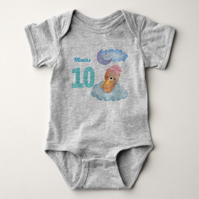 Body Para Bebé Traje de bebé de diez meses (Anverso)