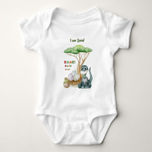 Body Para Bebé Traje de bebé de dinosaurio   Personaliza la camis