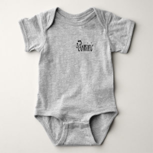 Body Para Bebé Traje de bebé de Dominic con estrellas negras, nom