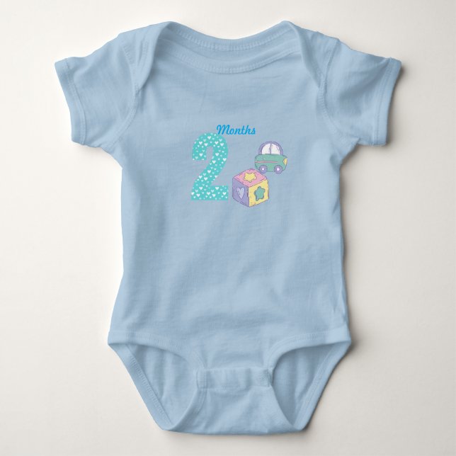 Body Para Bebé Traje de bebé de dos meses (Anverso)