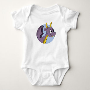 Body Para Bebé Traje de bebé de dragón morado personalizado