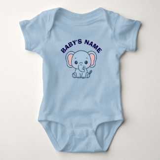 Body Para Bebé Traje de bebé de elefante lindo personalizado