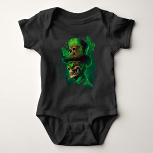 Body Para Bebé Traje de bebé de esqueleto del día de San Patricio