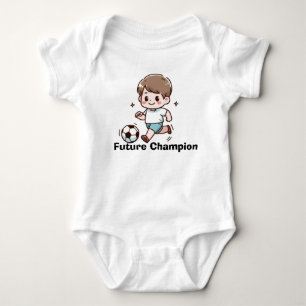 Body Para Bebé Traje de bebé de fútbol mono lindo Pequeño fútbo