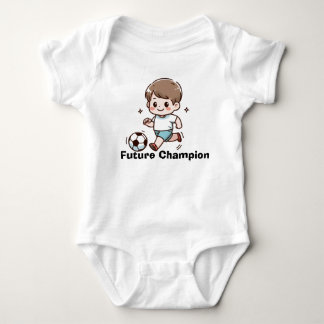 Body Para Bebé Traje de bebé de fútbol mono lindo | Pequeño fútbo