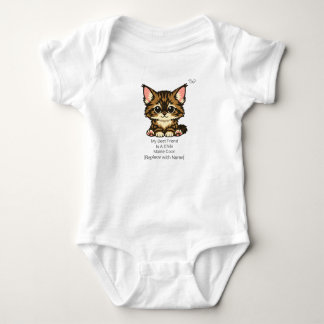 Body Para Bebé Traje de bebé de gatito Maine Coon Chibi adorable