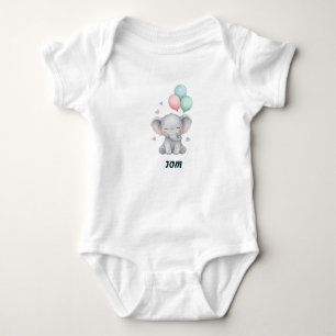 Body Para Bebé Traje de bebé de globos de elefante