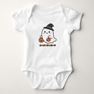 Body Para Bebé Traje de bebé de Halloween con fantasma lindo y ca