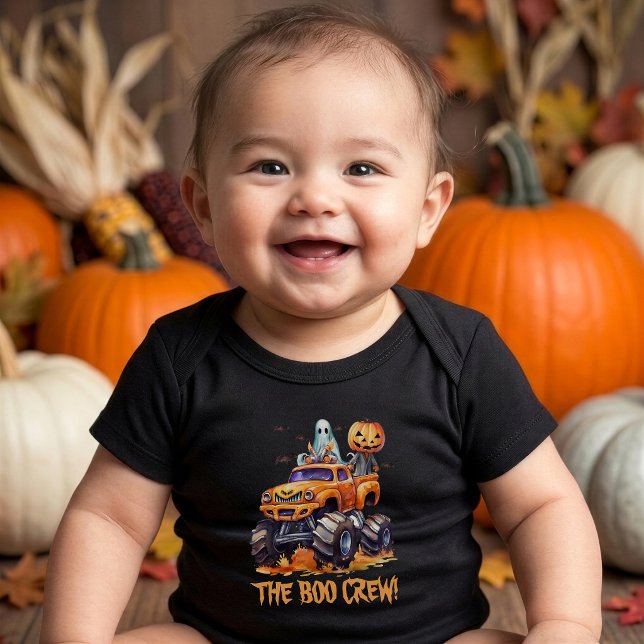 Body Para Bebé Traje de bebé de Halloween de Boo Crew personaliza (Subido por el creador)