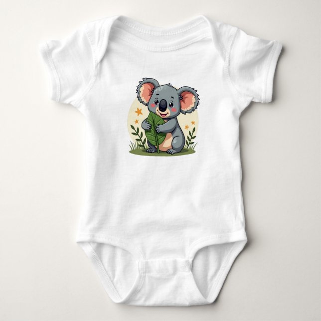 Body Para Bebé Traje de bebé de koala lindo (Anverso)