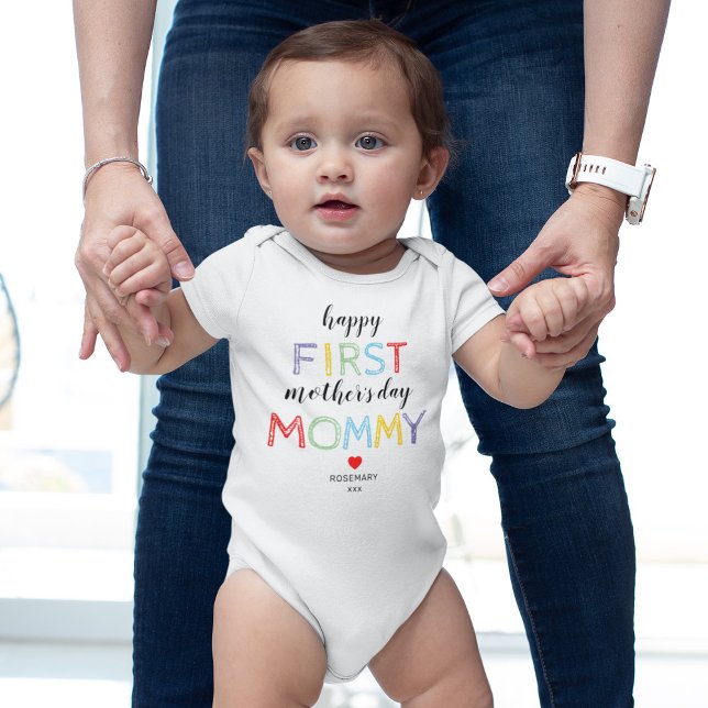 Body Para Bebé Traje de bebé de la primera madre (Subido por el creador)