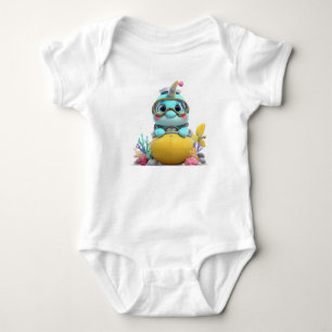 Body Para Bebé Traje de bebé de monstruo lindo bebiendo Boba