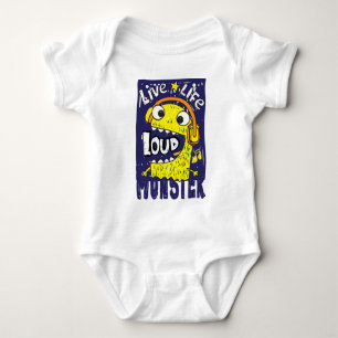 Body Para Bebé Traje de bebé de monstruo ruidoso