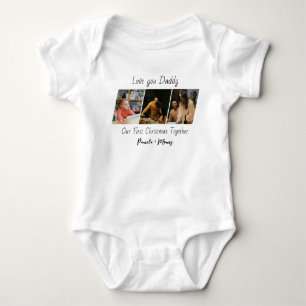 Body Para Bebé Traje de bebé de Navidad con foto personalizada